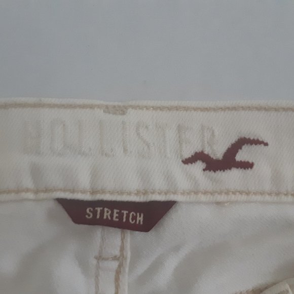 HOLLISTER  Cream Denim Flare Bell Bottom Jeans - Picture 4 of 7